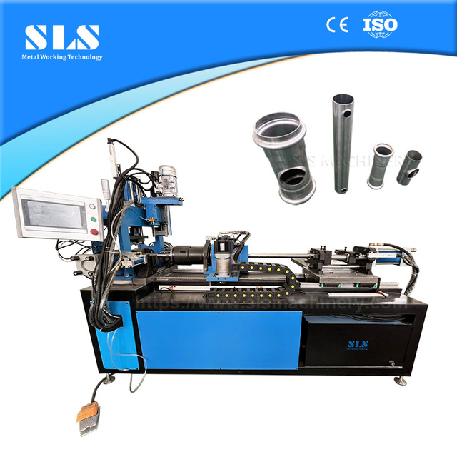 Máquina de perfuração de colar de tubo automático do tipo BP-50 | Máquina de flanging de tubo de aço inoxidável CNC para processo de formação de ramificação tubular