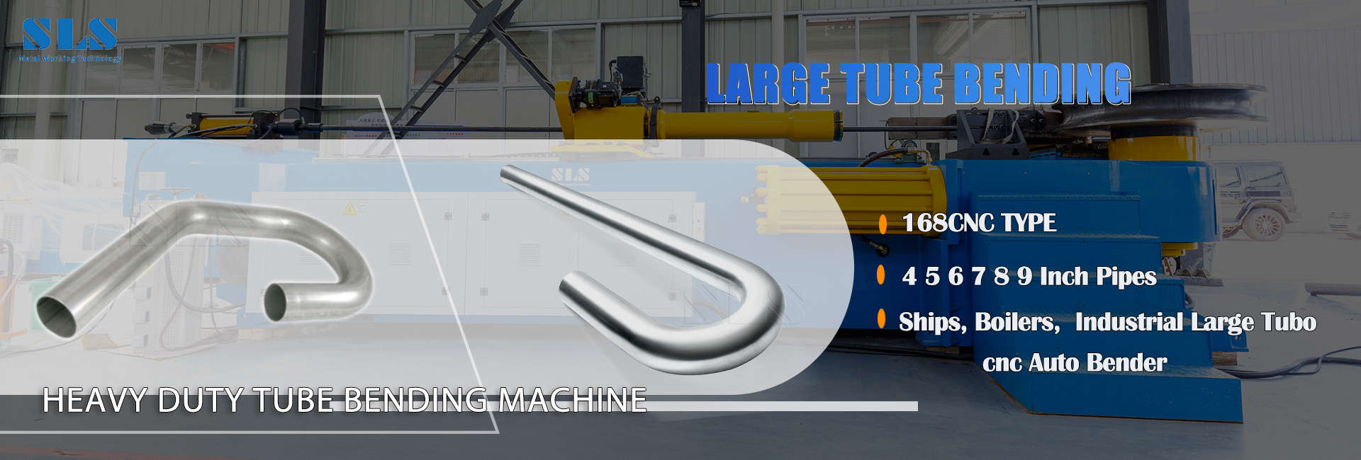 168 CNC Tipo 4 5 6 7 8 Tubos de 9 polegadas Máquina de flexão de tubo pesado - navios, caldeiras, dobra industrial de Tubo Auto. 004