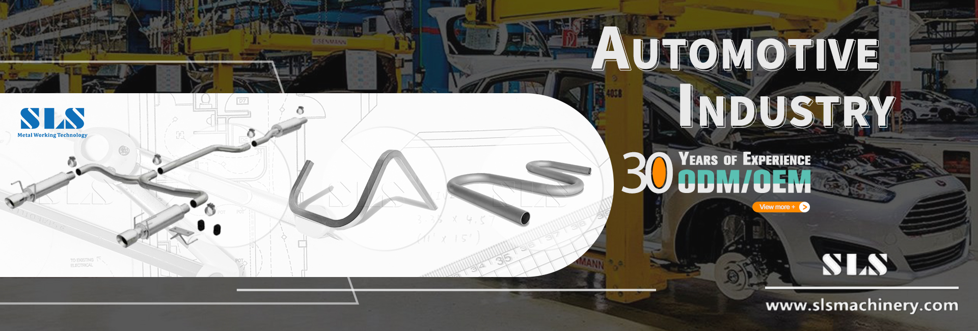 配图 .01. A aplicação de máquinas de flexão de tubo CNC na indústria automotiva