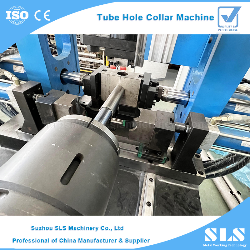 Máquina de perfuração de colar de tubo automático do tipo BP-50 | Máquina de flanging de tubo de aço inoxidável CNC para processo de formação de ramificação tubular