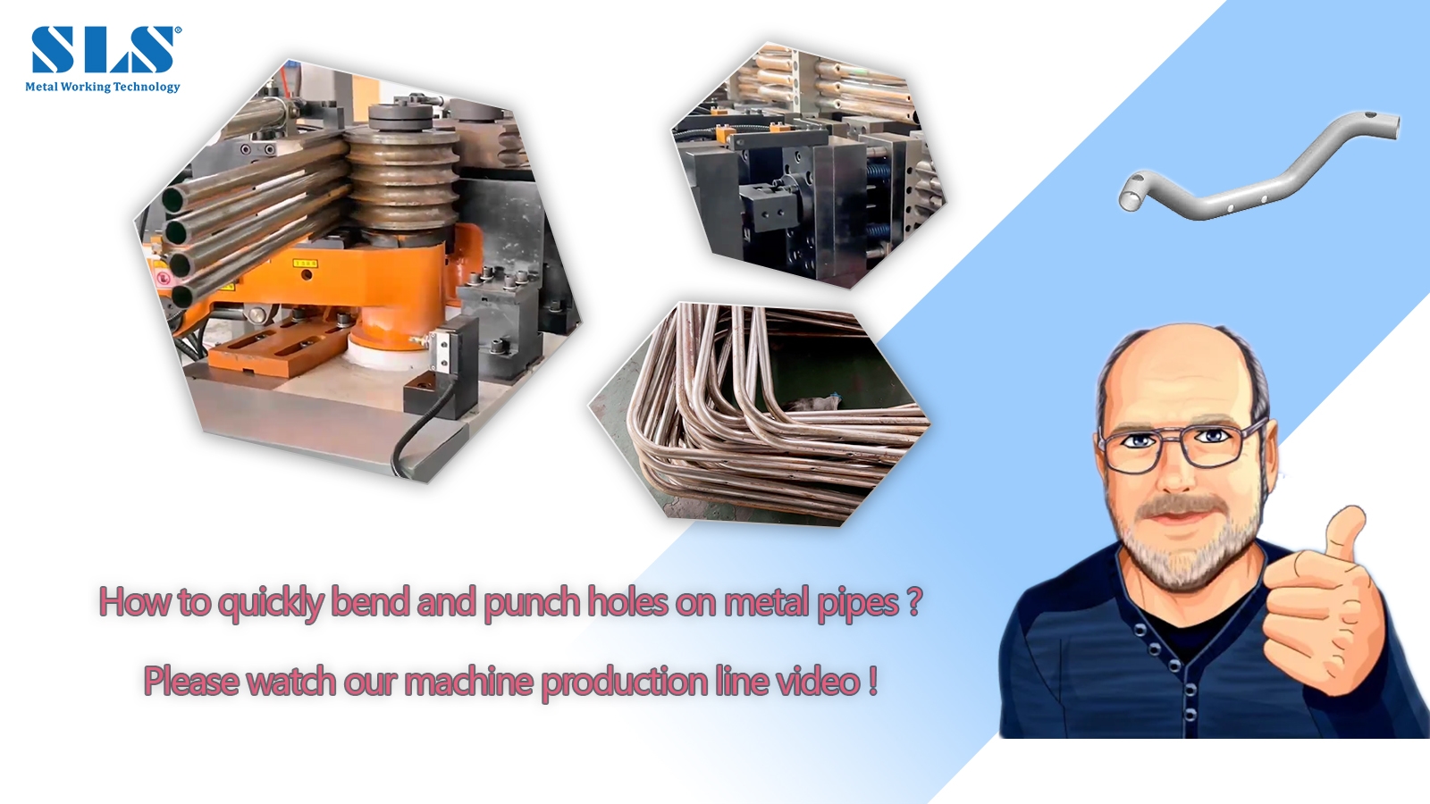 Como dobrar e perfurar rapidamente os furos nos tubos de metal | Eficiente e automatizado
