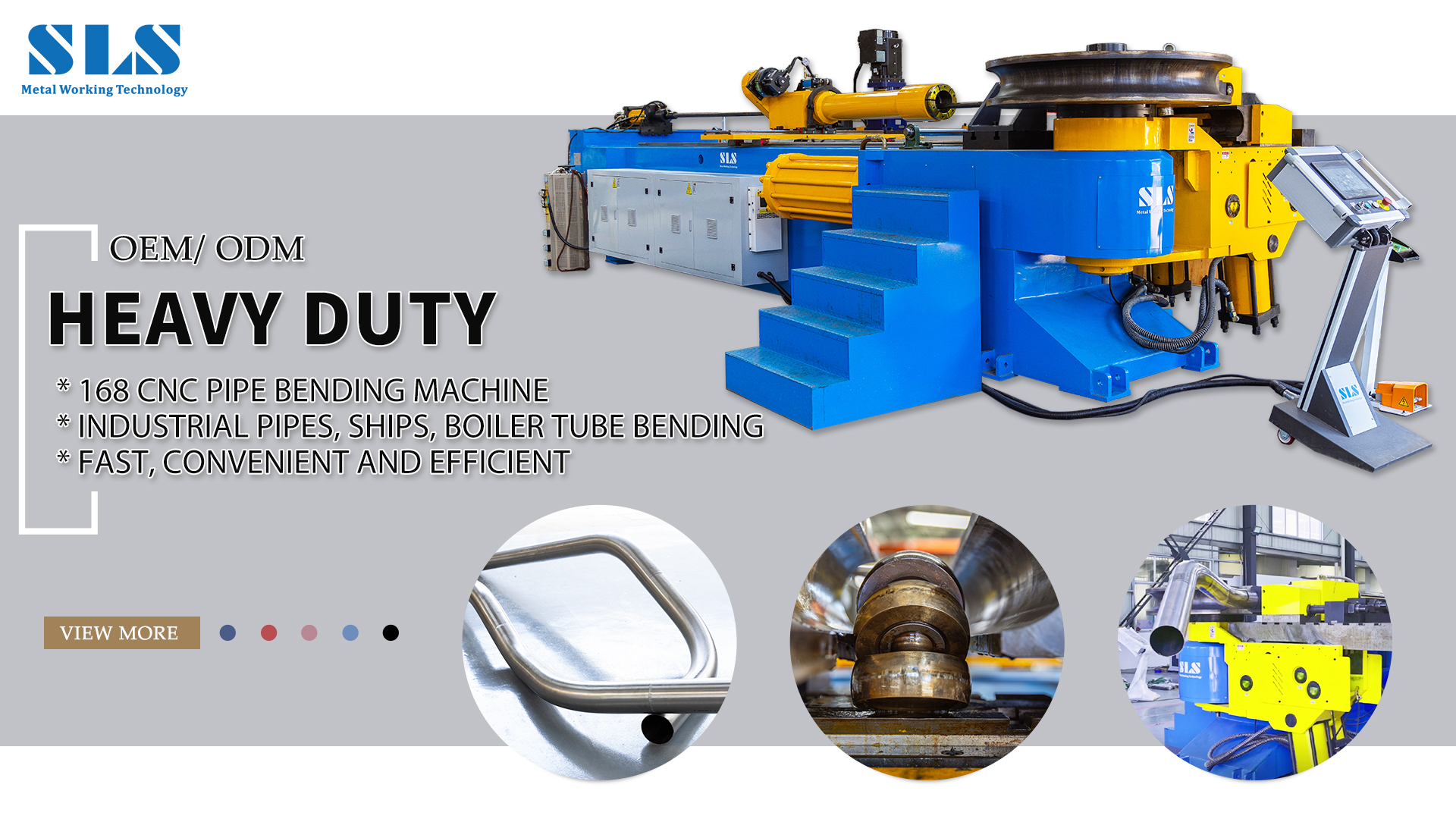 Máquina de flexão de tubo CNC para serviço pesado | Navios, caldeiras, 5 polegadas de 6 polegadas industriais grandes Pipes Bender