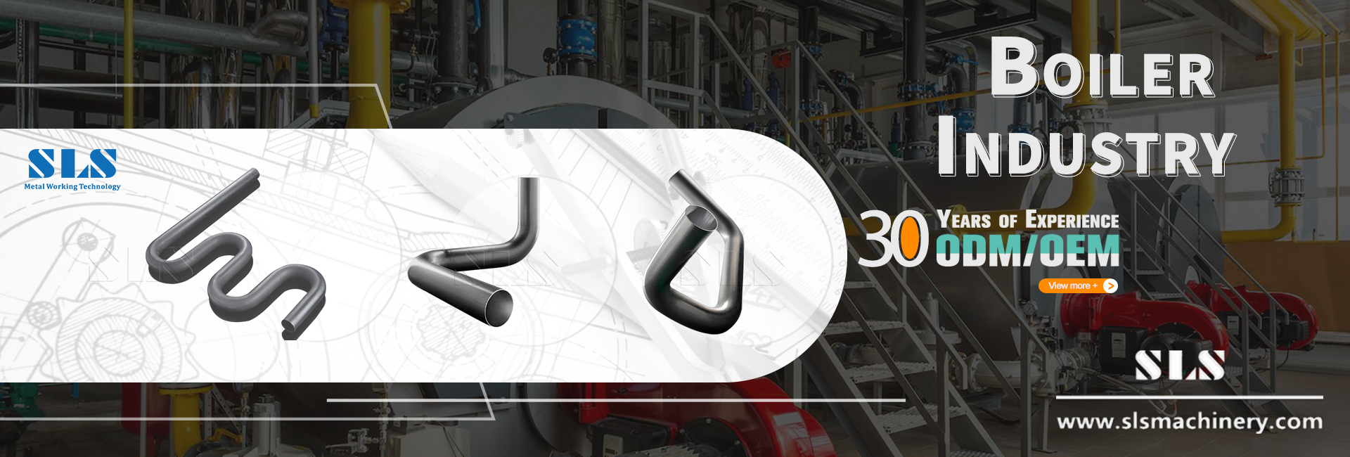 配图 .01. Aplicação de máquinas de flexão de tubo automático na indústria de caldeiras