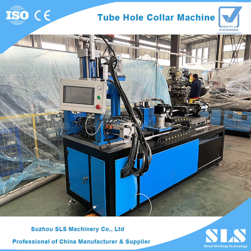 Máquina de perfuração de colar de tubo automático do tipo BP-50 | Máquina de flanging de tubo de aço inoxidável CNC para processo de formação de ramificação tubular