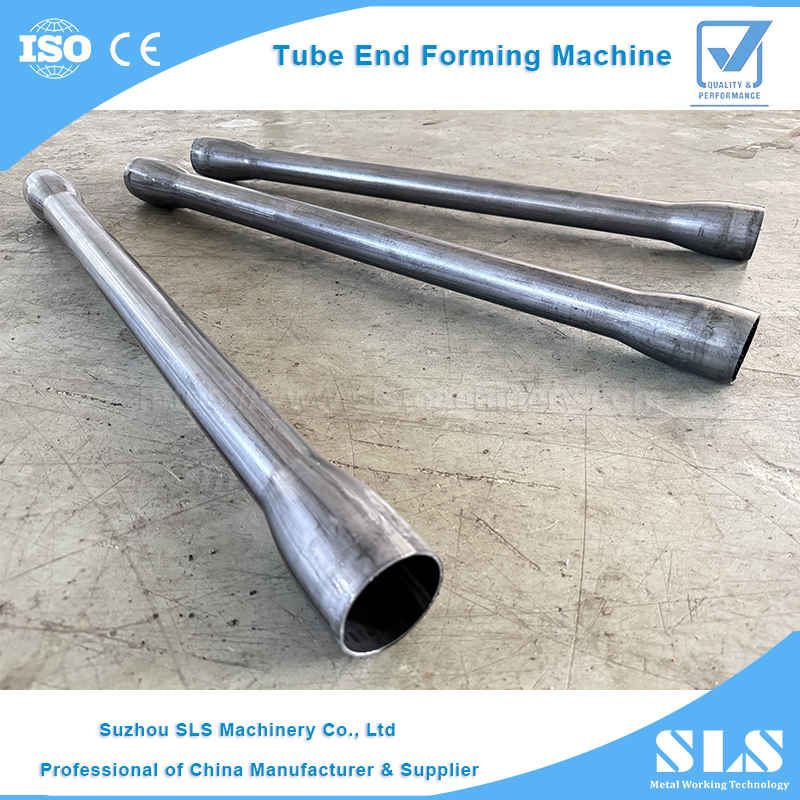 Máquina formadora de extremidade de tubo de cabeça dupla CNC totalmente automática 3 estações para acessórios de tubos automotivos | Máquinas SLS