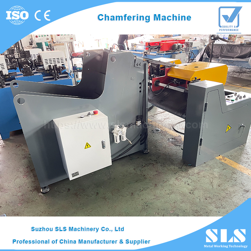 Máquina de chanfro de cabeça dupla do SLS | Soluções automáticas para suavização de depuros de tubo/barras de haste sólida e tubos final