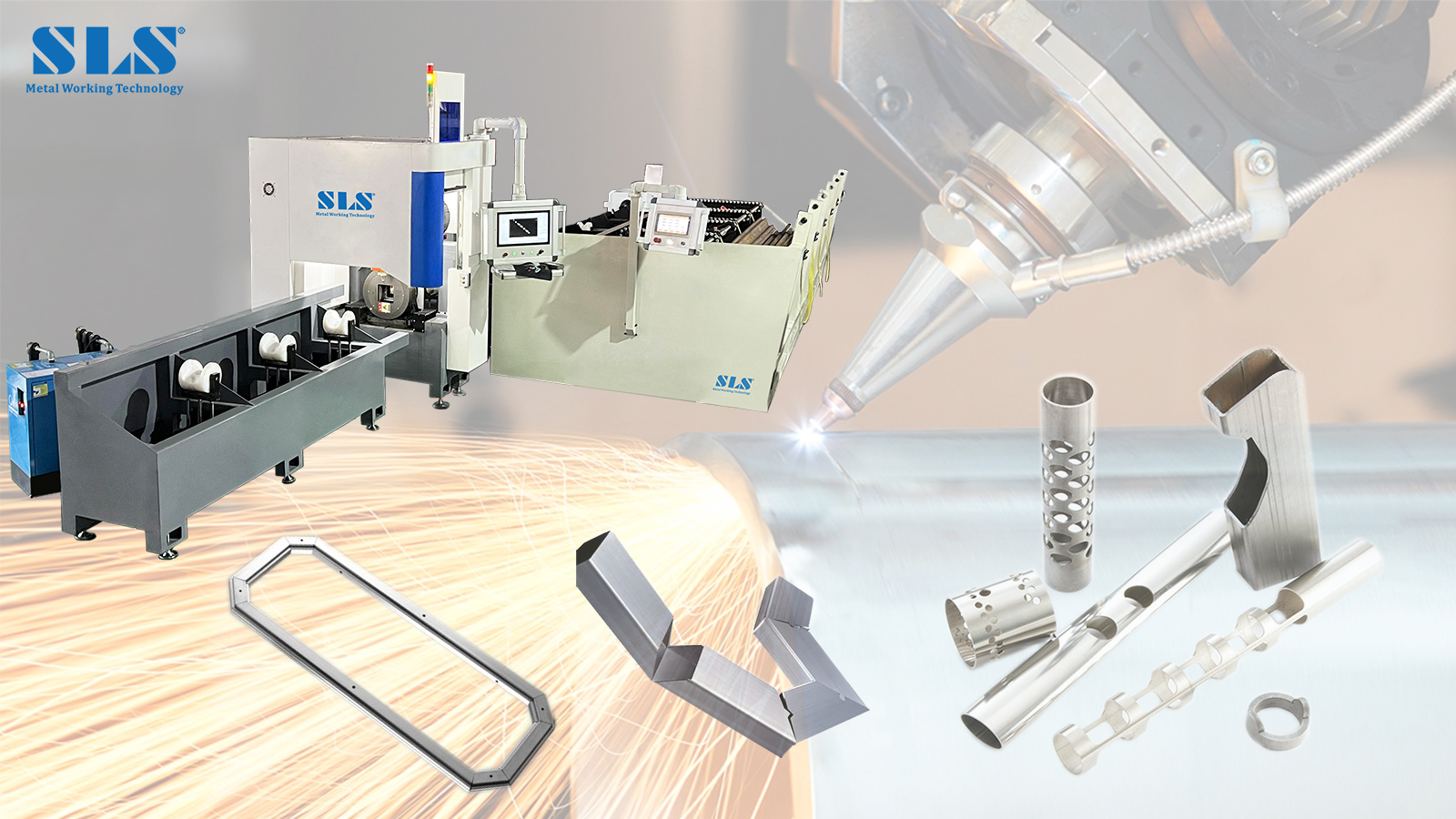 Máquina de corte a laser de tubo de tubo de metal com sistema automático de carregamento e alimentação | Máquinas SLS