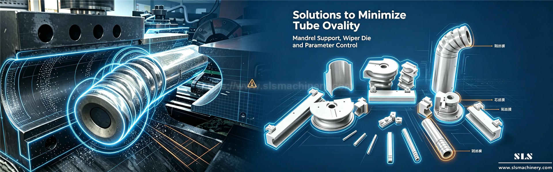 04. Ovalidade de tubos em curvatura de tubos CNC, causas, impactos e solu&ccedil;&otilde;es de controle total. SLS
