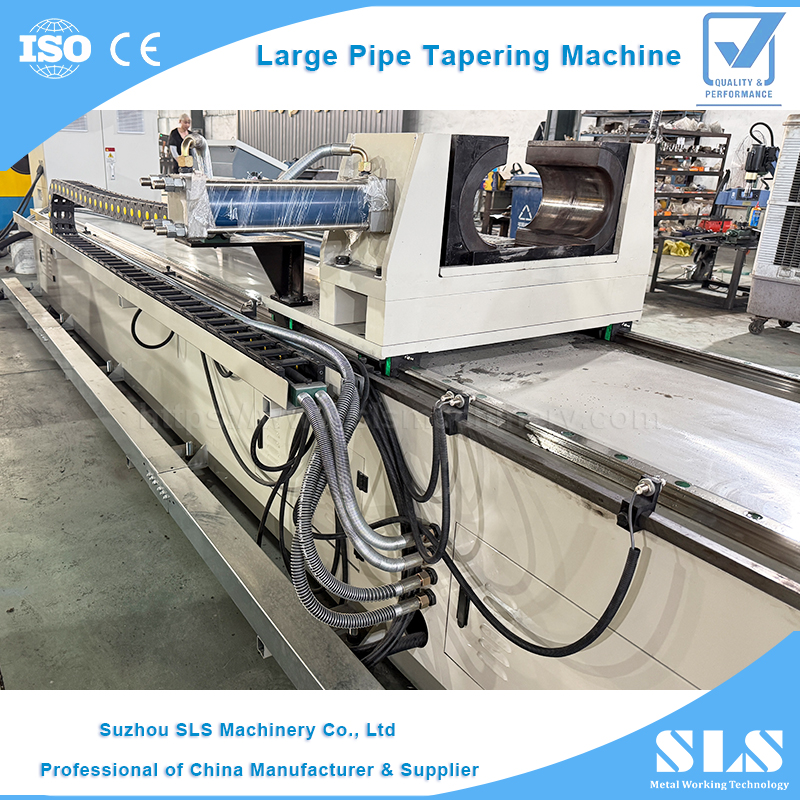 TP-160NC Enorme Máquina Formadora de Tubo Grande | Ponta do cone de estampagem da extremidade do tubo de metal para fabricação de pilha de parafuso de aterramento