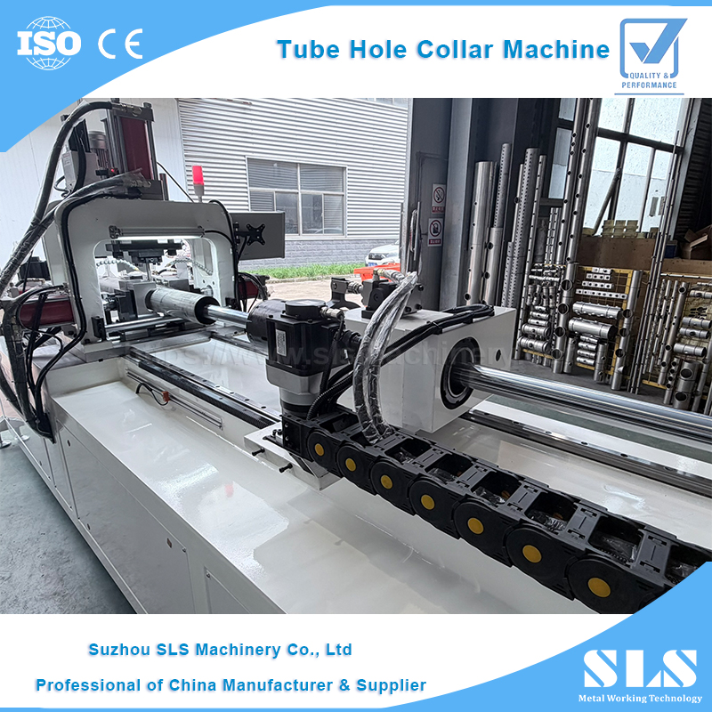 BP-130 tipo automático cnc tubo de aço colar buraco perfuração & máquina de perfuração para cdu tubo de resfriamento líquido coletores de ramo encabeçamento